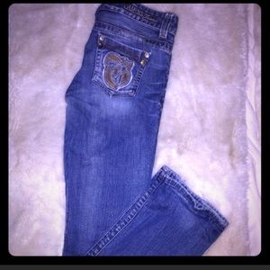 Guess distressed bootcut size 28 jeans